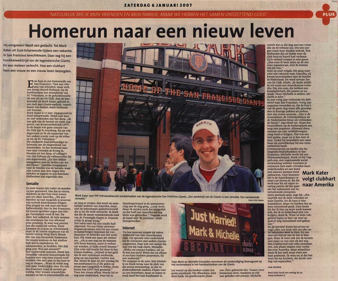 Mark in de krant